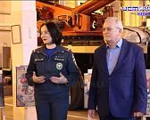 Работа пожарных на холстах студентов художественного училища