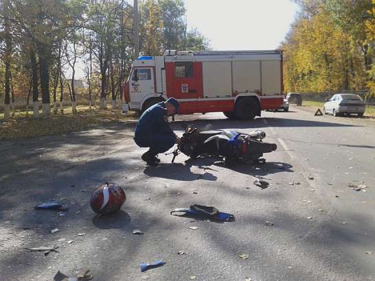Столкновение «Газели» и скутера во Мценске