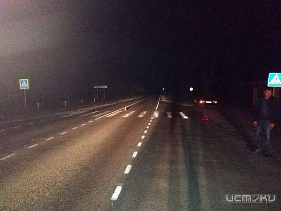 Во Мценском районе на зебре пешеход попал под колеса автомобиля