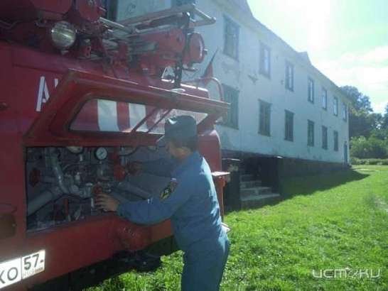 В Орловской области горел избирательный участок 