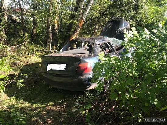 Под Орлом иномарка улетела в кювет. Есть пострадавшие