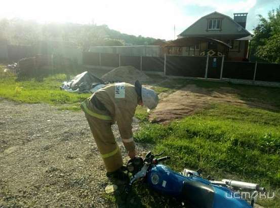 Под Мценском столкнулись мотоцикл и автомобиль 