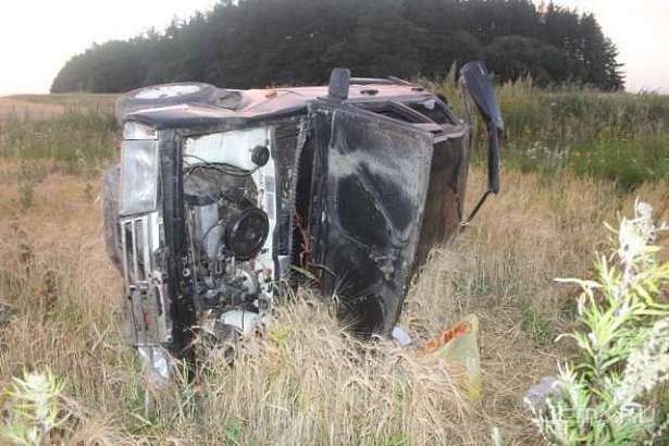 Под Орлом перевернулся «ВАЗ». Пострадал водитель