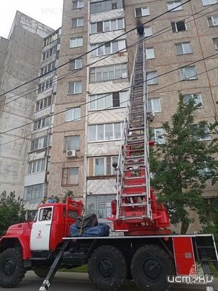 Сегодня утром в Орле во время пожара погиб мужчина