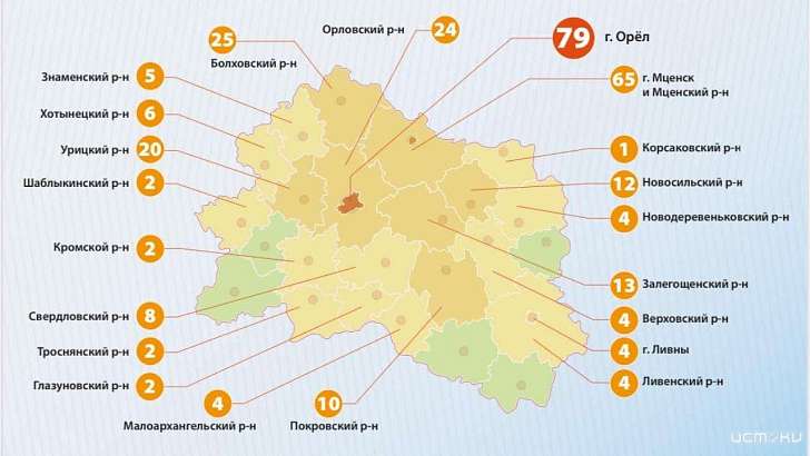 90 % больных коронавирусом в Орловской области заразились в семье