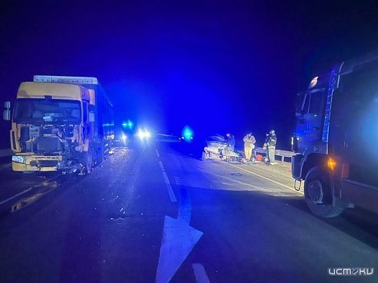 Во Мценском районе погиб водитель легковушки после столкновения с тягачом