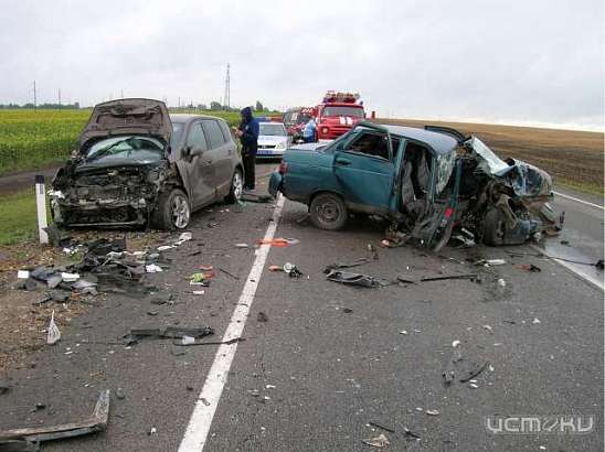 В Орловской области столкнулись «ВАЗ» и «Рено». Пострадали двое