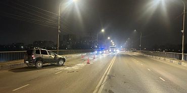  В Орле на Раздольной опрокинулся автомобиль