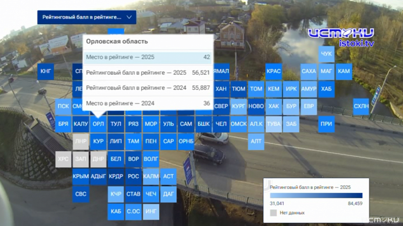 Орловская область потеряла позиции в рейтинге качества жизни