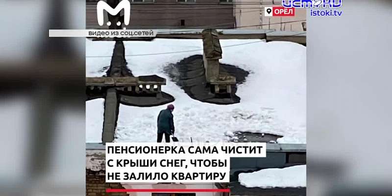 Орловские полицейские спасли 6 человек, а пенсионерка сама почистила снег на крыше