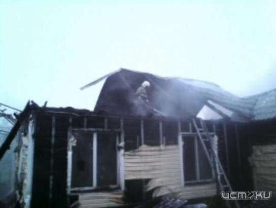 Сегодня утром в Орловской области произошел пожар в жилом доме