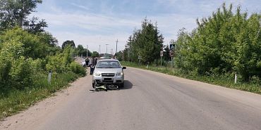 В поселке Верховье 9-летний велосипедист столкнулся с автомобилем