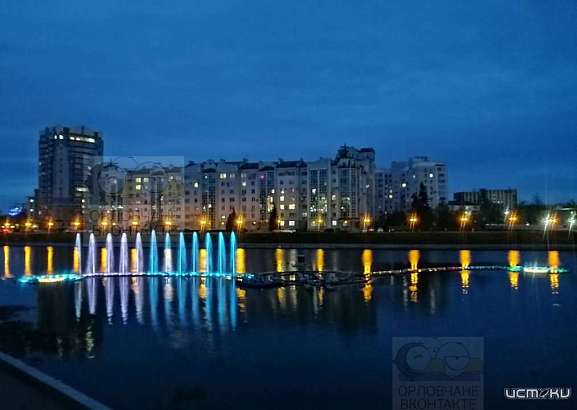 Тестовый пуск нового 80-метрового фонтана состоялся в Орле