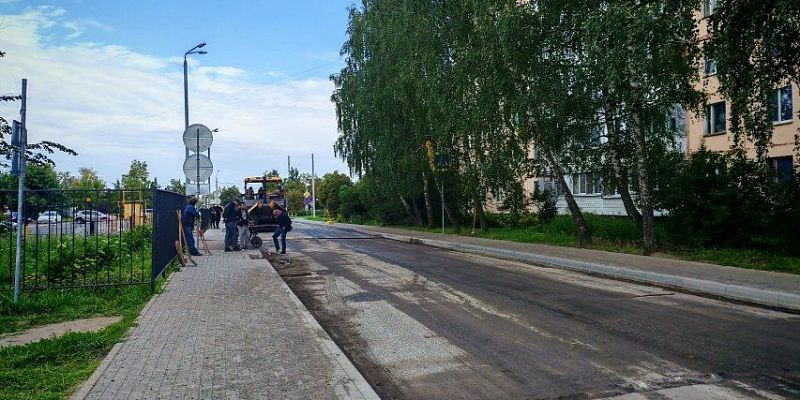 ул. Орловских партизан На улице Орловских партизан снова появилась дорожная техника