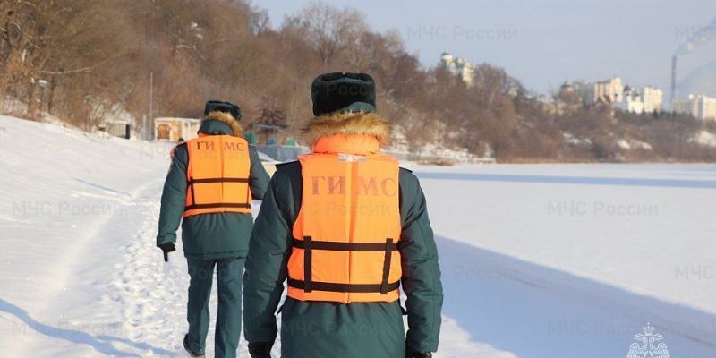 Орловчанам напомнили об опасности выхода на лед