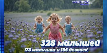 328 малышей появилось на свет в апреле текущего года в Орловской области