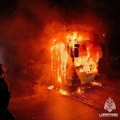 В Орле сегодня утром загорелся подарок из Питера. 