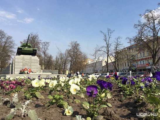 Сквер Танкистов подготовят ко Дню Победы