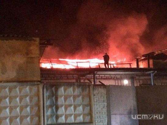 В Ливнах ночью горел мясокомбинат