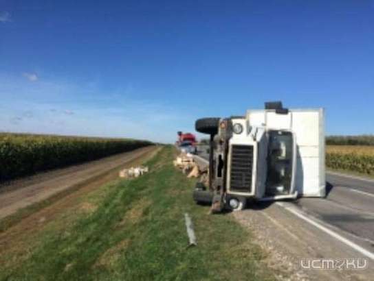 В Покровском районе перевернулся «ГАЗ»