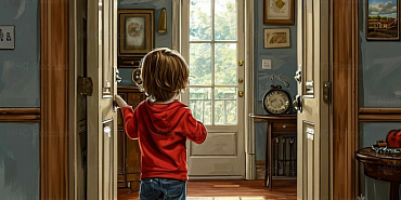 Орловские пожарные спасли ребенка из запертой комнаты 