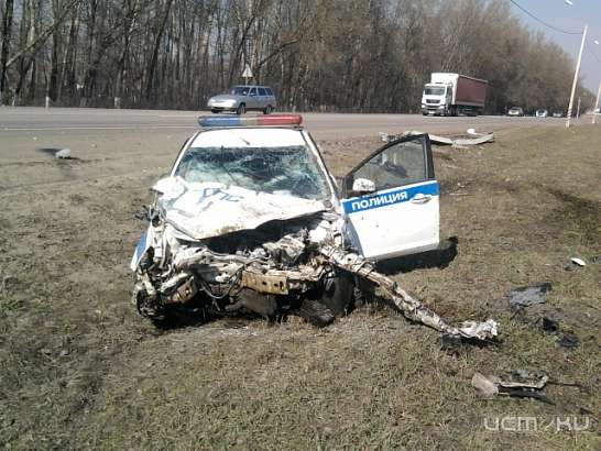 ДТП с участием автомобиля ДПС