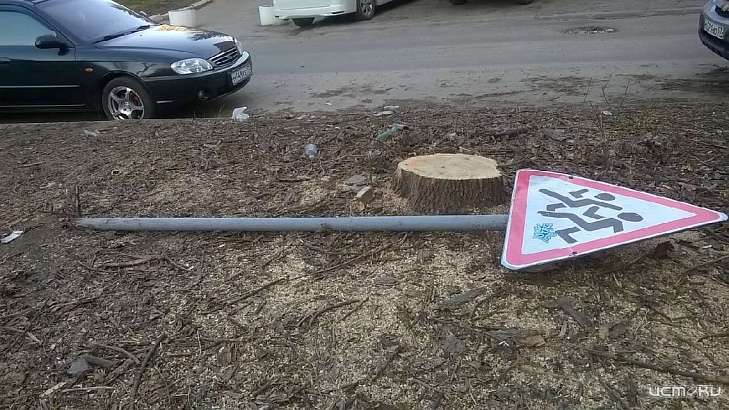 Народный корреспондент получит билеты в кино за фото с лежащим дорожным знаком  Народный корреспондент получит билеты в кино за фото с лежащим дорожным знаком