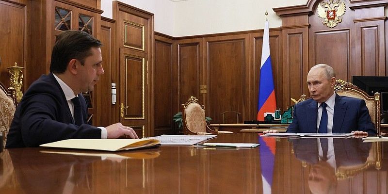 Губернатор Орловской области встретился сегодня с президентом В. Путиным
