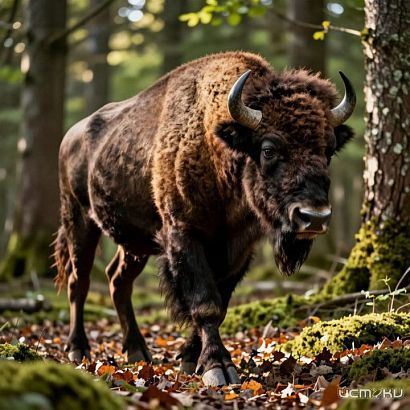 Популяция зубров в Орловском полесье превысила 900 особей