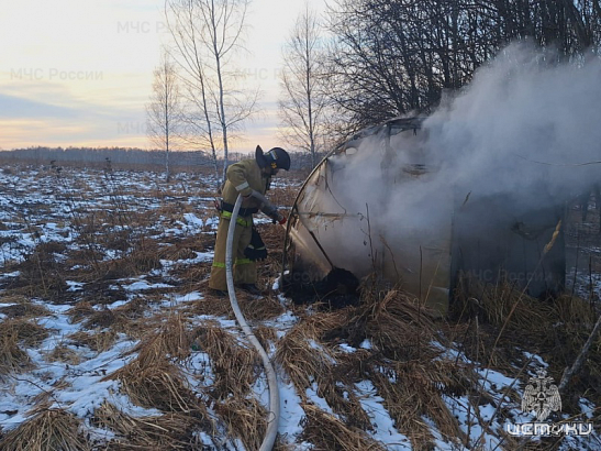 Урицкие пожарные потушили теплицу, а спасатели в Орле сняли кота с дерева 