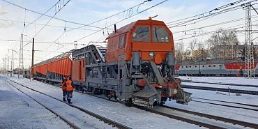 РЖД МЖД снегоуборочная машина В Орловской области на железной дороге к зиме подготовлено 8 единиц снегоуборочной техники