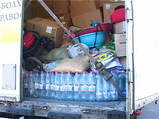 Гуманитарный груз с Божьим благословением прибыл в лагерь беженцев 