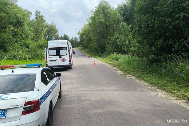 Во Мценском районе девочка на велосипеде угодила под колеса легковушки