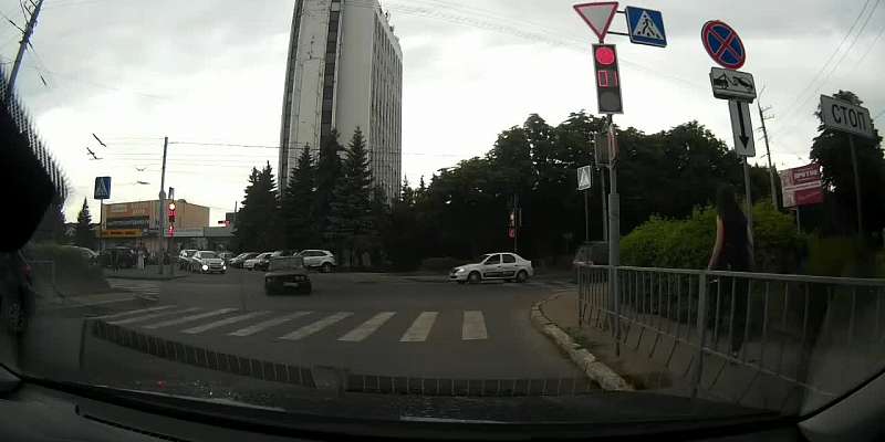 На видеорегистратор одного из водителей попал орловский дрифт