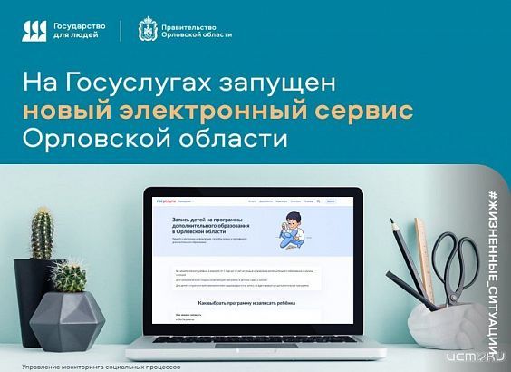 Орловчане могут воспользоваться новым сервисом, чтобы записать детей на кружки