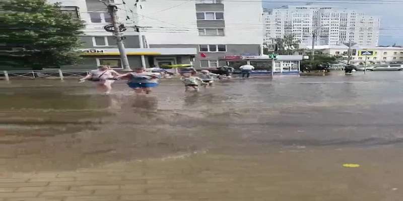 После дождя Орёл снова "утонул"