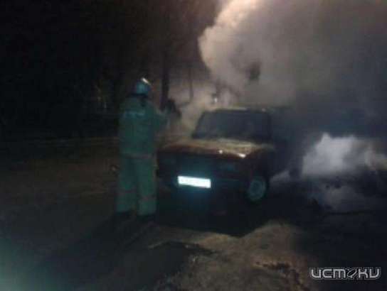 Вчера во Мценске сгорели два автомобиля