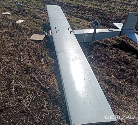 Появились фотографии беспилотника, который сбили над Орловской областью
