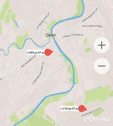 В Орле до Лужков ходят только два автобуса