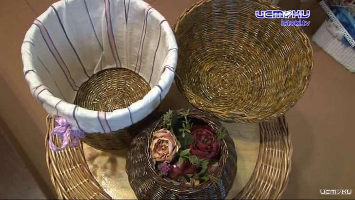 Корзины из бумаги: орловчанка Татьяна Белоусова освоила технику плетения из бумажной лозы