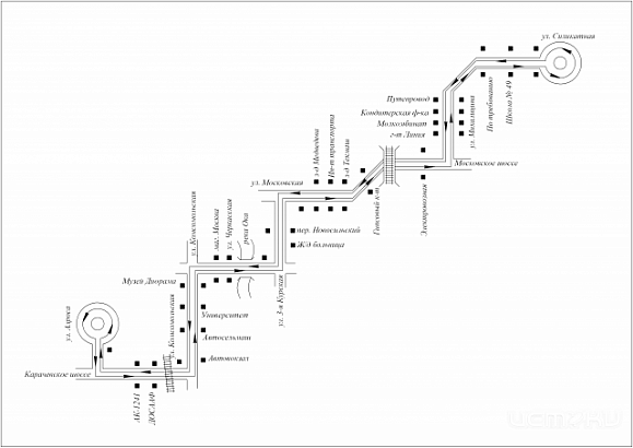 СХЕМА маршрута № 6
