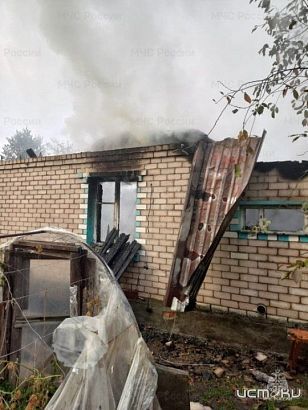 Ночью под Орлом в горящем доме погиб пенсионер