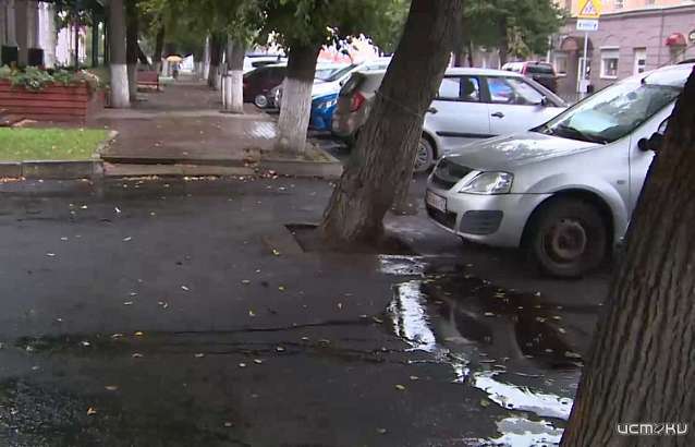 В Орле асфальтовые «оковы» с деревьев на ул. Максима Горького сняли