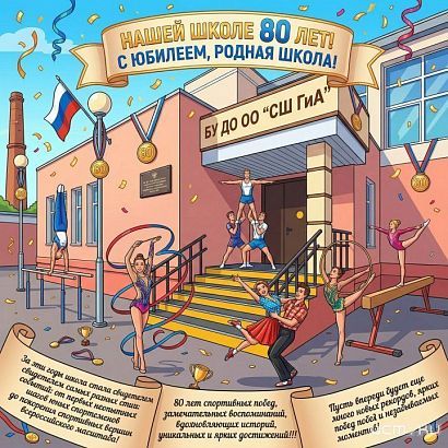 Спортивной школе гимнастики и акробатики г. Орла 80 лет