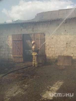 В Новодеревеньковском районе горело зернохранилище