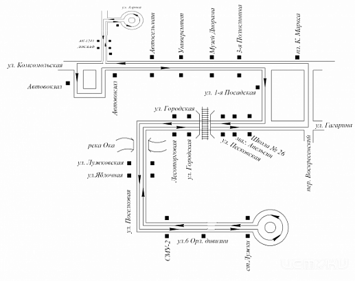 СХЕМА маршрута № 59