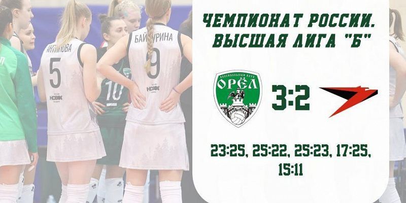 Орловские волейболистки одержали 2 победы в рамках домашнего тура 