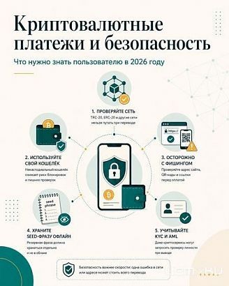 Криптовалютные платежи и безопасность: что нужно знать пользователю в 2026 году