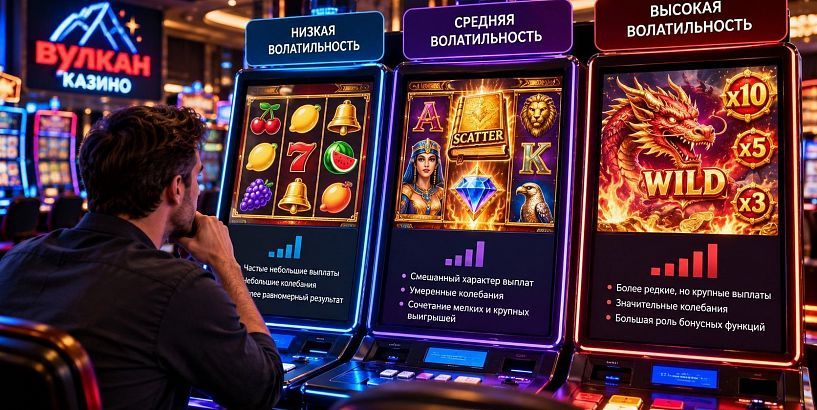 Волатильность слотов: чем отличаются игры с низкой, средней и высокой дисперсией в Вулкан казино