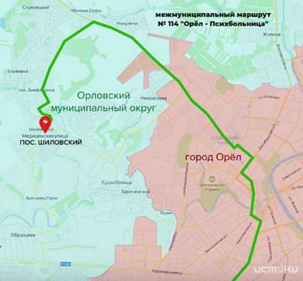 На маршрут №114 «Орёл – Психбольница» добавлять автобусы не будут